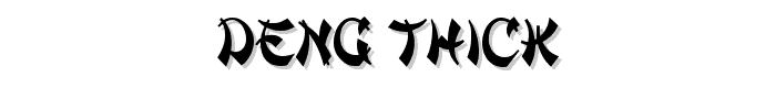 Deng Thick font